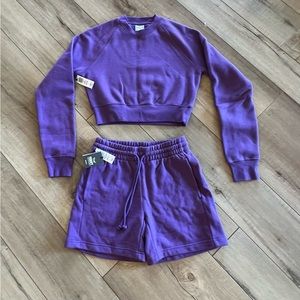Aritzia Tna fleece set XXS